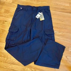 NWT Navy Carhartt Flame Resistant Cargo Pants